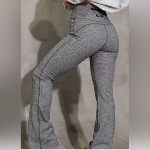 ECHT Grey High Waisted Flare Pants